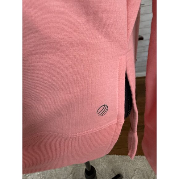 MPG Coral Blossom Cozy Fleece Relaxed Pullover Crewneck Sweatshirt Womens Size L - Picture 4 of 10